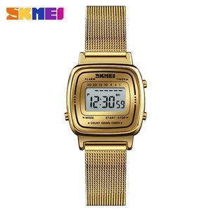 SKMEI1901 Women Top brands Luxury 3Bar Waterproof Ladies Watches Small Dial Digital Watch Relogio Feminino  Fashion Sport Watch