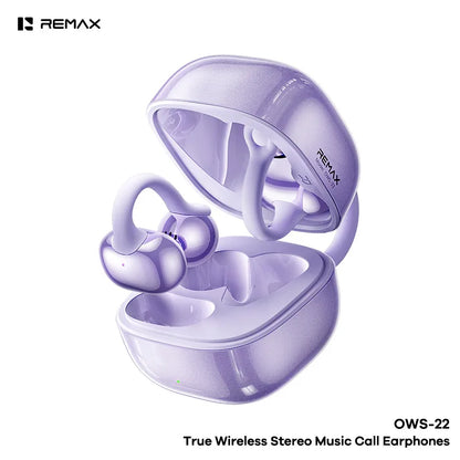 Remax OWS-22 Écouteurs à clip Bluetooth 80H OWS, Écouteurs sans fil à conduction aérienne pour le gaming, la musique, les appels et le sport 2026