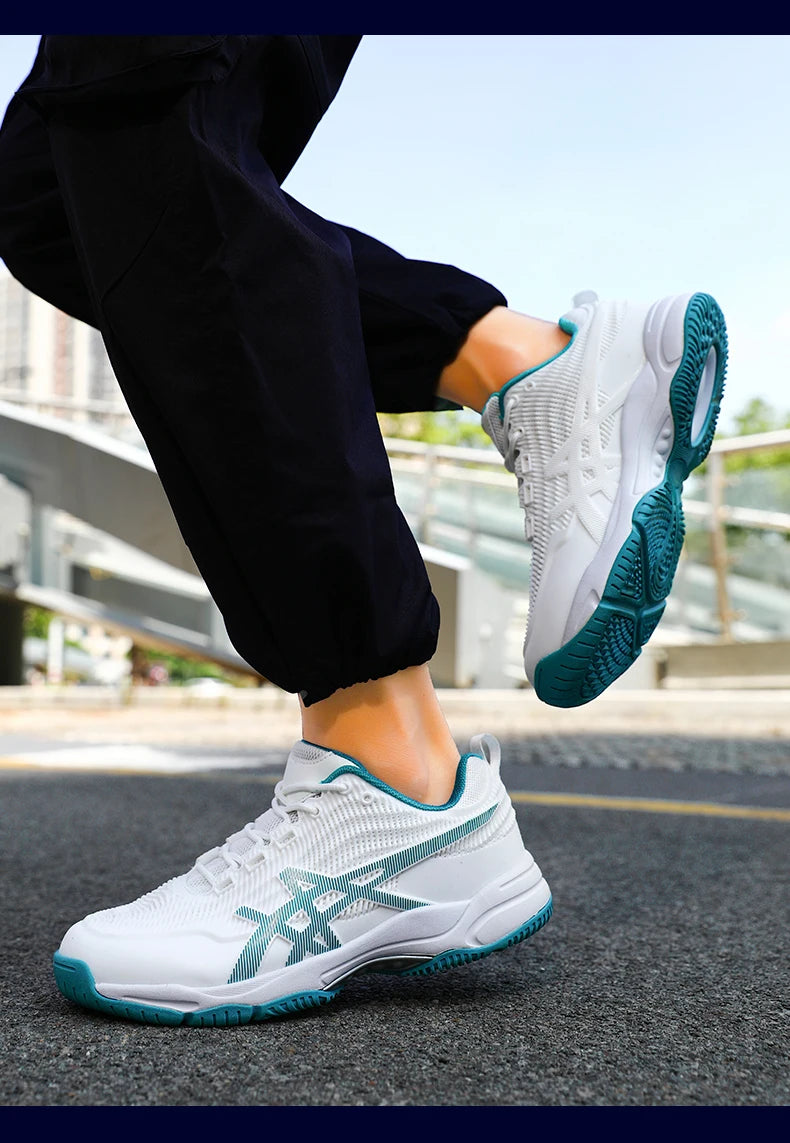 Herren Damen Badmintonschuhe Tischtennisschuhe für Volleyball Handball Sport-Sneaker rutschfest aus Mesh atmungsaktiv für das Training auf dem Spielfeld