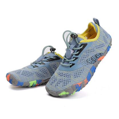 New Children's Aqua Shoes Women Colorful Walking Sports Upstream Wading Sneaker Breathable Mesh Five Fingers Swimming Water Shoe