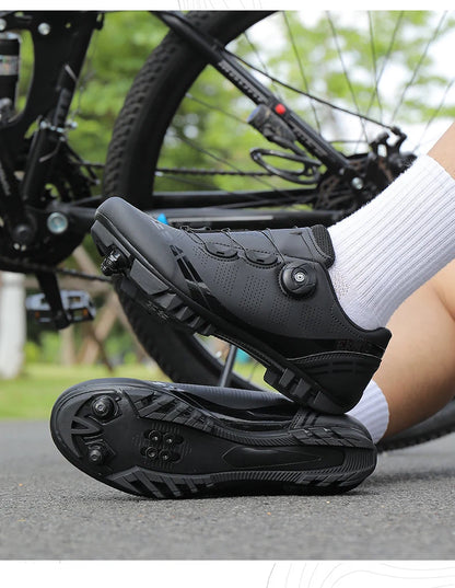 Buty rowerowe unisex Speed – buty wyczynowe SPD do rowerów szosowych z blokadą, oddychające buty MTB do jazdy górskiej i terenowej