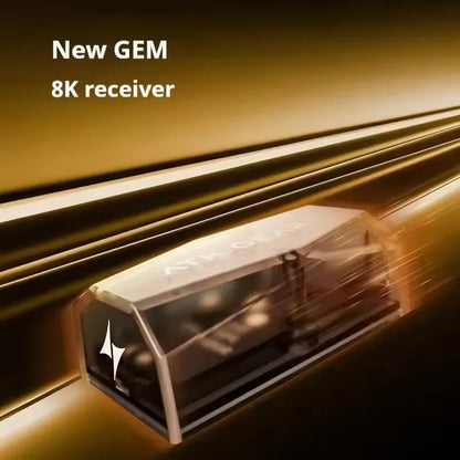 ATK Blazing Sky X1 V2 Ultimate Dual Mode trådløs mus, letvægtsdesign, PAW3950 Ultra, Dual 8K HZ, lav latenstid, tilpasset ergonomisk mus