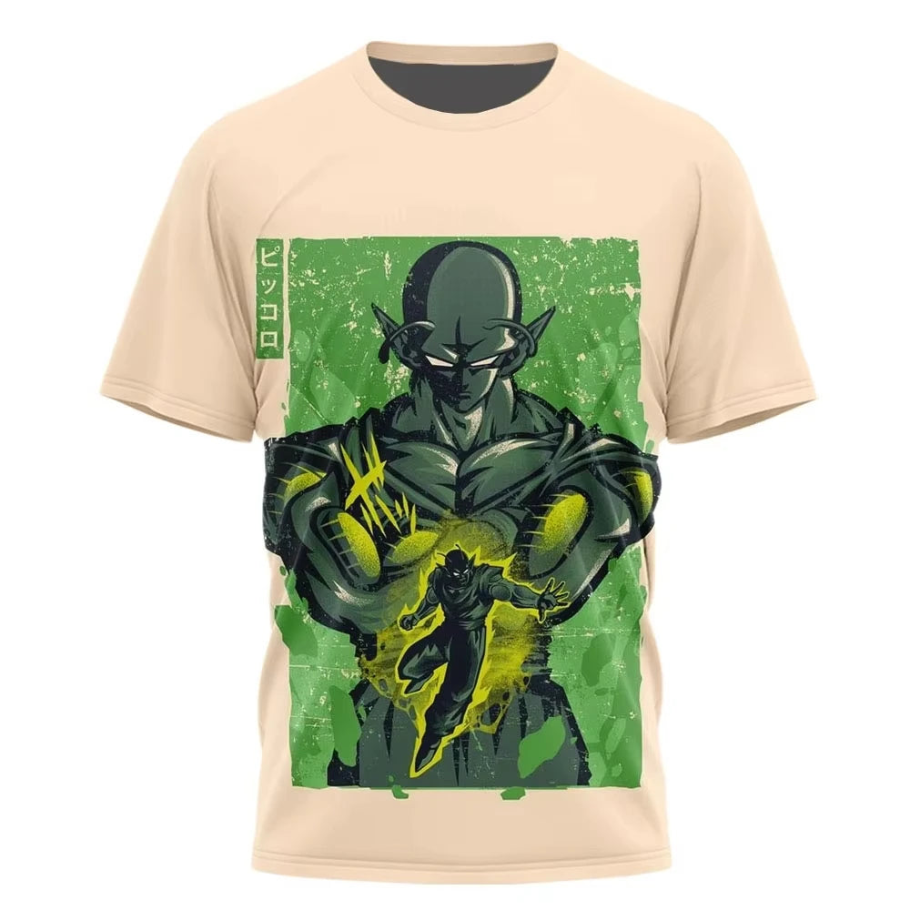 Letní tričko Dragon Ball – dětská trička s motivy anime postav, Goku Super Saiyan – trička pro chlapce, dětská trička s krátkým rukávem, Y2K