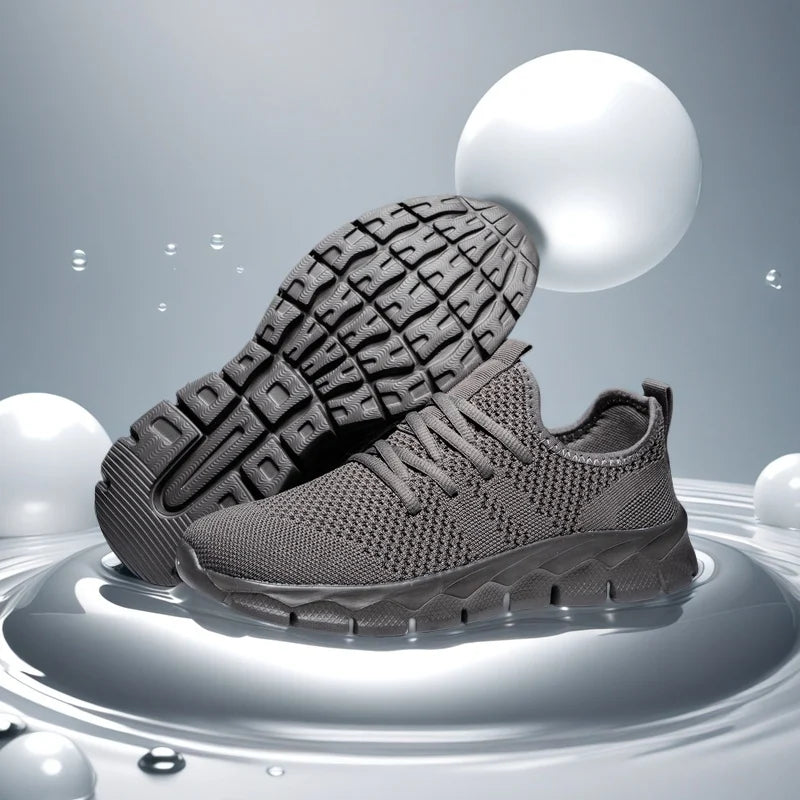 Zapatillas deportivas para hombre de malla ligeras; zapatos planos informales para mujer; zapatillas deportivas de running para hombre; zapatillas de tenis blandas y transpirables; zapatillas deportivas para hombre.