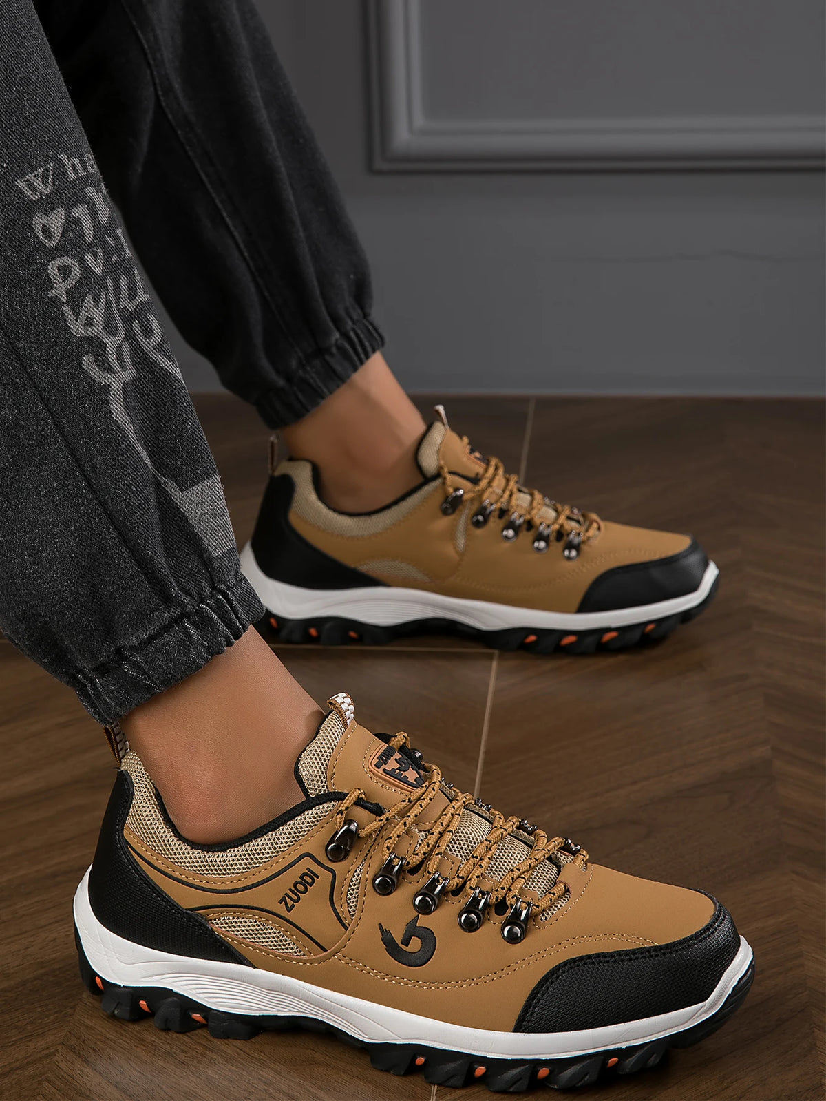 Chaussures de randonnée pour homme - Chaussures de sport de randonnée respirantes - Chaussures de sport ultra-légères pour la randonnée, le camping et la course à pied en plein air - Chaussures de sport antidérapantes