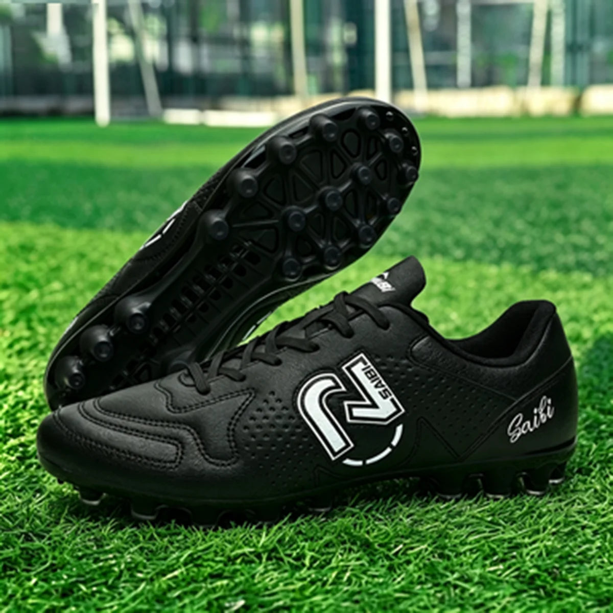 Chaussures de sport unisexes haute adhérence, tige en PU tissé, crampons TPU AG FG, contrôle de précision, antidérapantes, chaussures de sport pour hommes