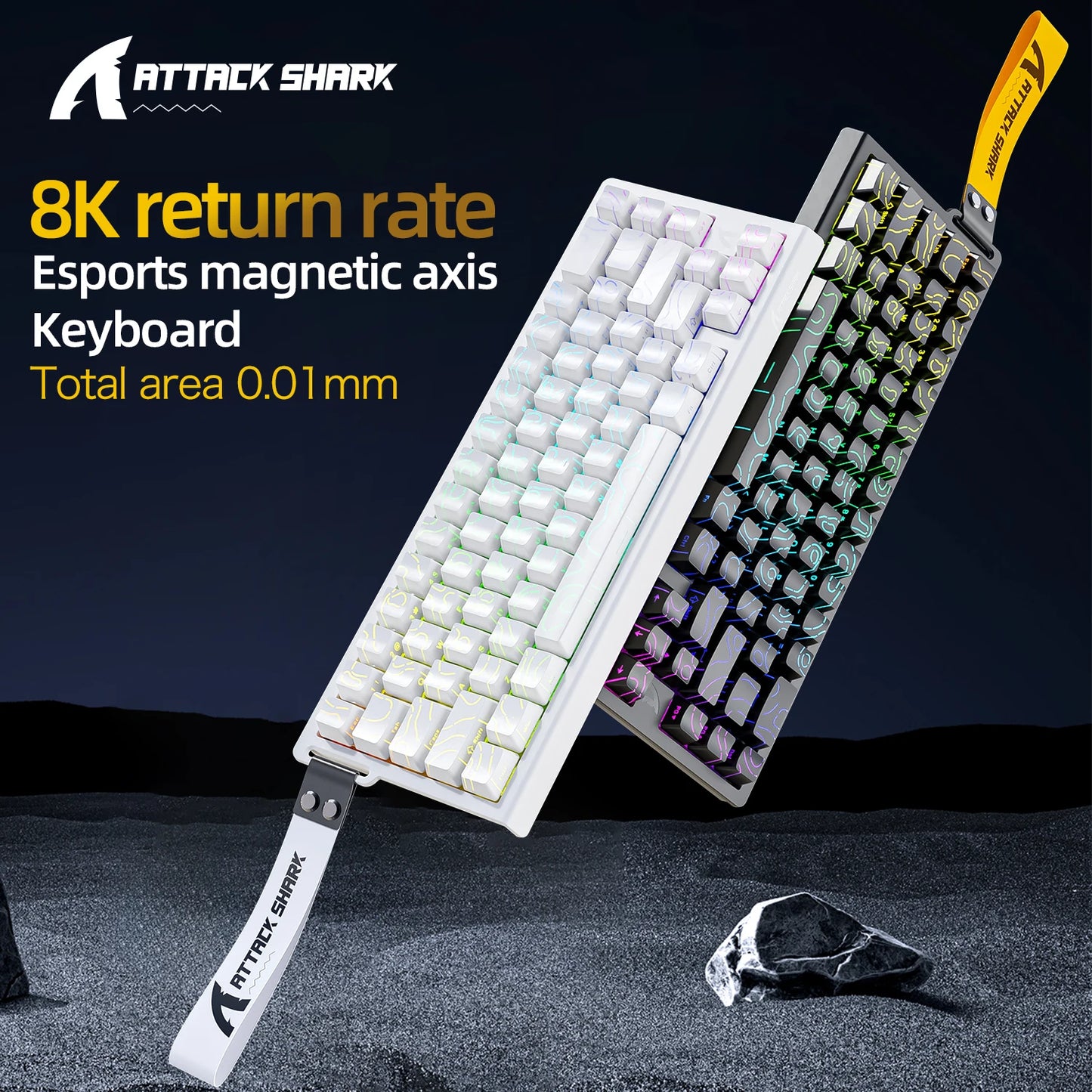 Magnetic Gaming Keyboard ATTACK SHARK X68HE X68PRO HE and FREEWOLF F68 Wired F68Pro Wireless for Pro Gaming 0.01mm Rapid Trigg