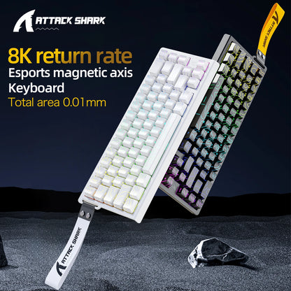Magnetic Gaming Keyboard ATTACK SHARK X68HE X68PRO HE and FREEWOLF F68 Wired F68Pro Wireless for Pro Gaming 0.01mm Rapid Trigg