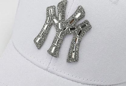 MY kšiltovka s kamínky pro ženy na jaro a podzim, ležérní streetwearová venkovní kšiltovka s kachním kšiltem, módní univerzální baseballová čepice proti slunci