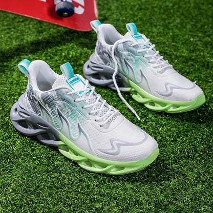 Men Running Shoes Breathable Mesh Sports Shoes Cushion Casual Sneakers Lightweight Comfortable Tennis Shoes Athletic Footwear