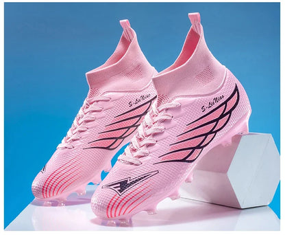 Nouvelles chaussures de football pour hommes, chaussures de sport pour terrain gazonné, chaussures de football pour matchs en plein air, chaussures d'entraînement professionnelles antidérapantes, chaussures ultralégère