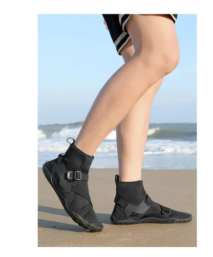 Sapatilhas aquáticas unissexo de cano alto para desporto ao ar livre, caminhada, travessias na água, natação, praia, fitness, mergulho e surf, estilo barefoot