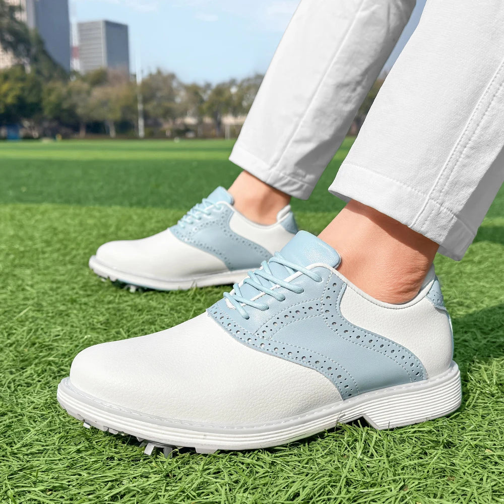 Chaussures de golf professionnelles pour femmes, chaussures de marche décontractées et tendance, chaussures de sport de golf confortables et antidérapantes pour le fitness en plein air