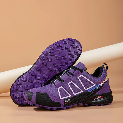 Chaussures de randonnée unisexes à lacets, antidérapantes et légères ; chaussures de sport tactiques d'entraînement pour hommes ; chaussures de cyclisme décontractées sans crampons pour femmes
