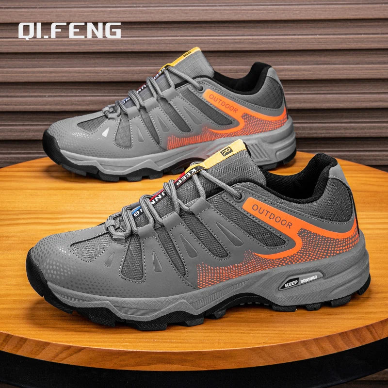 Scarpe da uomo per attività all'aperto - Scarpe da alpinismo antiscivolo da uomo - Calzature da viaggio, escursionismo e avventura - Sneaker casual alla moda