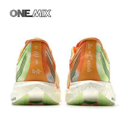 ONEMIX Neue Marathon-Laufschuhe mit Nylon-Carbonplatte, stoßdämpfende Profi-Rennschuhe mit stabiler Unterstützung, ultraleichte Rebound-Sneaker