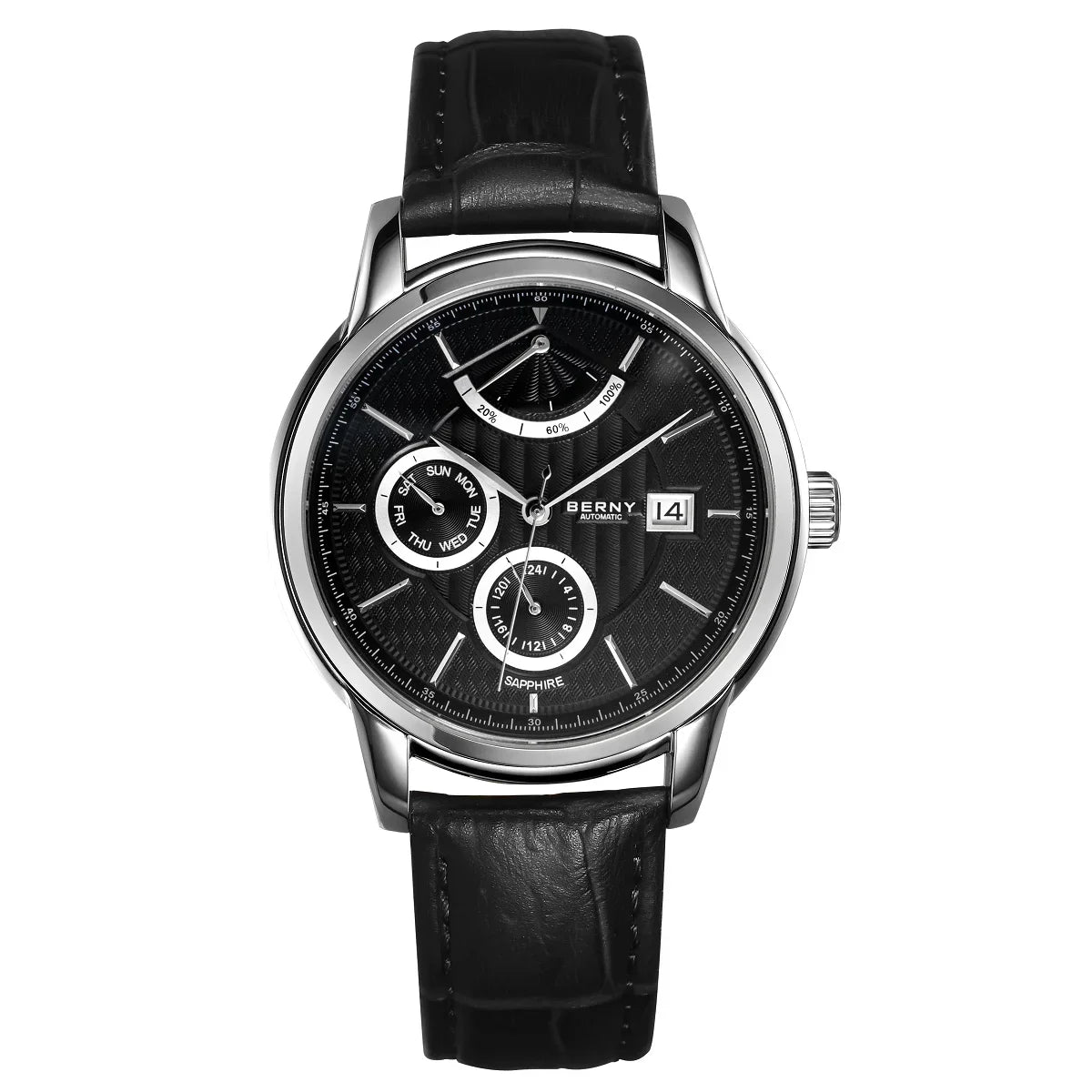 BERNY Luxury Automatic Mechanical Watch for Men Calendar Sapphire MIYOTA 9110 Dress Business Wristwatch High-end Men's Watches