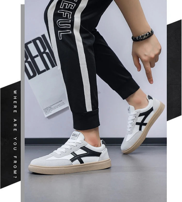 Herren-Freizeitschuhe – Leichte Freizeit- und Outdoor-Wanderschuhe – Sneaker – Rutschfeste flache Herrenschuhe