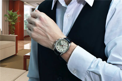 Cronógrafo PAGANI DESIGN para hombre, reloj de cuarzo multifunción de piloto militar, reloj masculino