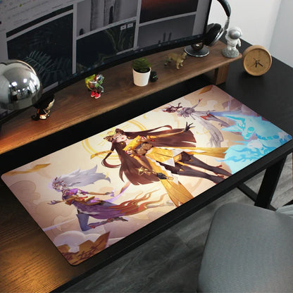 Amaterasu Kiriko Overwatch -hiirimatto, työpöytämatto pehmusteella, pelitarvike, Prime Gaming XXL -näppäimistöalusta pehmustematto