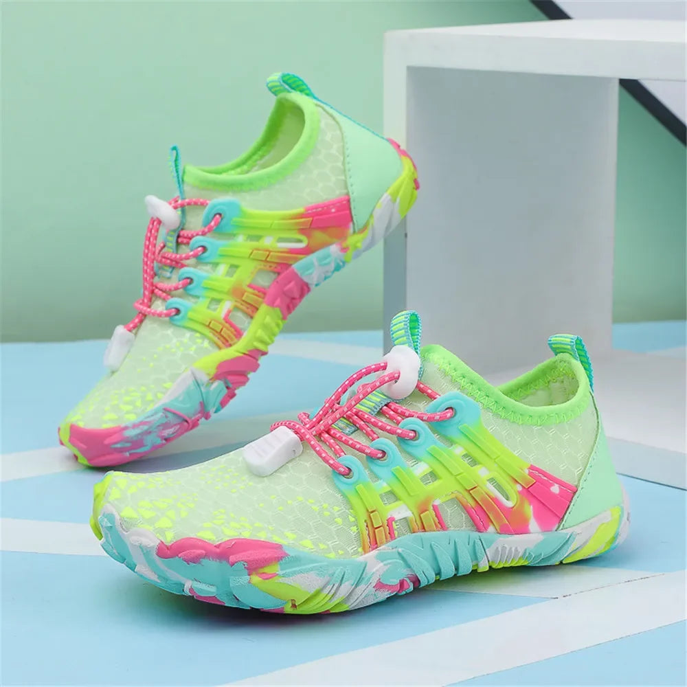 12 Farben Wasserschuhe für Kinder, Sommer, Strand, Five Fingers, Barfuß, Schwimmen, Aqua-Schuhe, schnell trocknend, Meer, Fluss, Kindersneaker