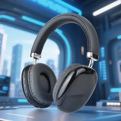 Casque sans fil supra-auriculaire, puce intelligente 5.3, longue autonomie, son HiFi, micro confortable pour jeux, compatible iPhone, Android, PC