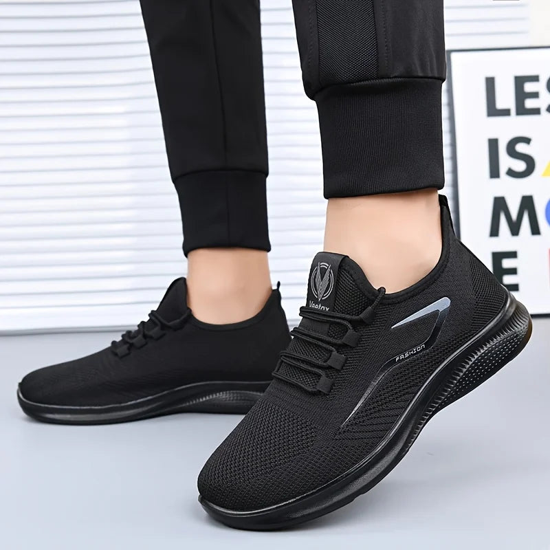 Baskets légères pour hommes, chaussures de marche en maille respirante, antidérapantes, décontractées, pour la course en plein air, confortables et douces, chaussures d'été