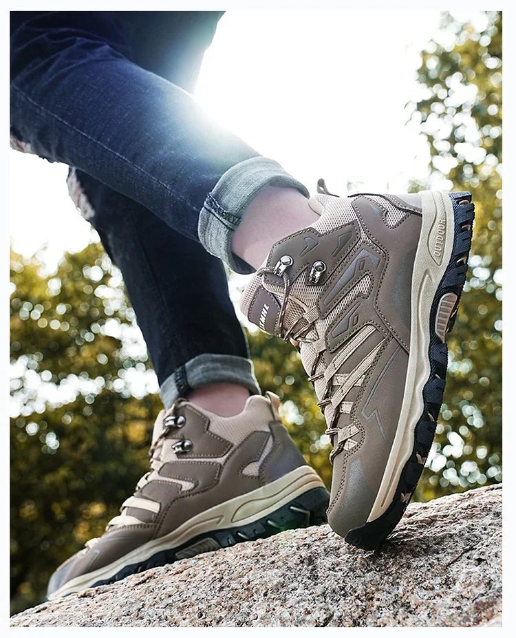 Chaussures de randonnée unisexes imperméables pour hommes et femmes, chaussures d'escalade respirantes et confortables pour l'extérieur, 2024