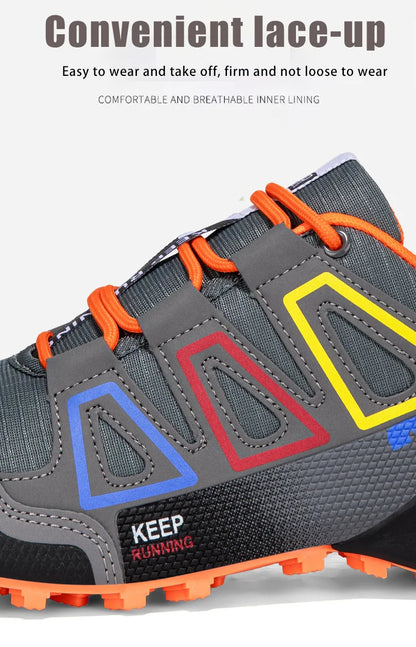 Men's Hiking Shoes Outdoor Sports Lace-Up Hiking Shoes Women's Hiking Sports Non-slip Hunting Tactical Sports Shoes