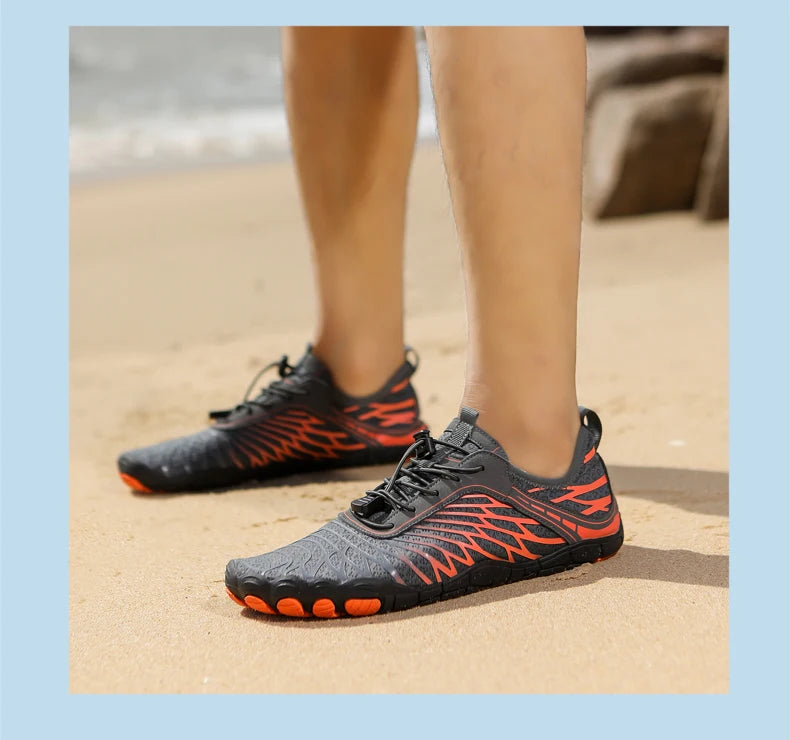 Men Water Shoes Women Beach Barefoot Aqua Shoes Quick Dry Swimming Wading Sports Sneakers Upstream Boating Fishing Surf Sneakers