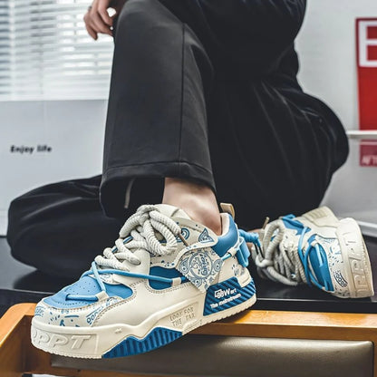 Módní skate boty, pánské tenisky, pánské prodyšné běžecké boty, outdoorové síťované volnočasové boty, pánské šněrovací vulkanizované boty, Zapatillas