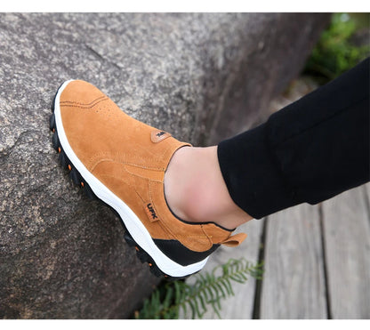 Sapatos desportivos casuais para homem, para caminhadas ao ar livre, acampamento, corrida leve e jogging, mocassins antiderrapantes, sapatos de caminhada, tamanhos grandes 38-50