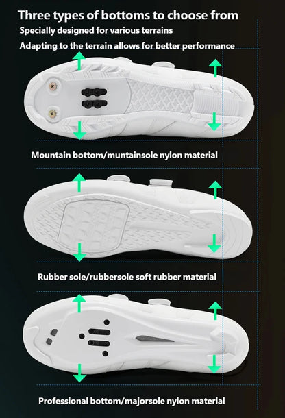 Men Mtb Cycling Shoes New Women Pink Self-Locking Cleats Speed Road Bicycle Shoes Flat Trail Racing SPD Mountain Bike Sneakers