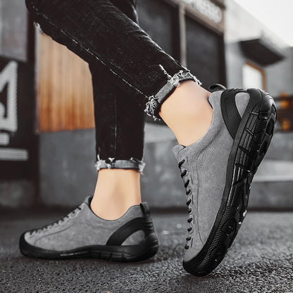 Adidași de trekking pentru bărbați, pantofi de mers pe jos, pantofi de drumeție pentru bărbați cu talpă joasă, pantofi sport antiderapanti pentru activități în aer liber, mărime mare pentru bărbați 47