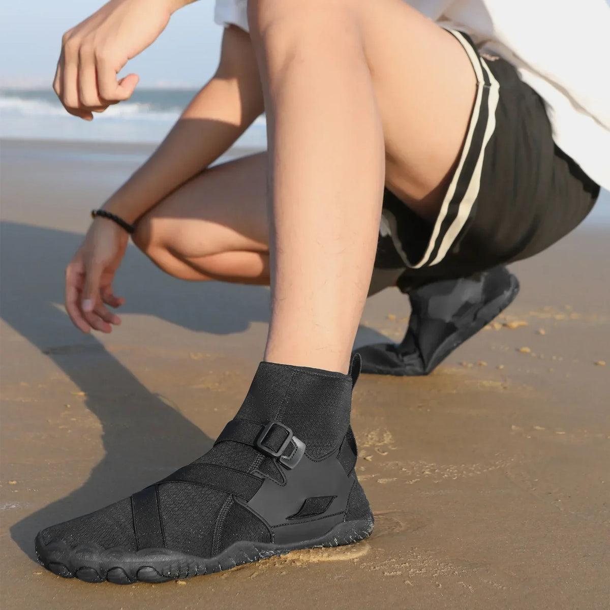 Sapatilhas aquáticas unissexo de cano alto para desporto ao ar livre, caminhada, travessias na água, natação, praia, fitness, mergulho e surf, estilo barefoot