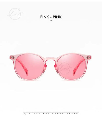 LM Retro Round Sunglasses Women Men Ultralight TR90 Polarized Unisex Driving Shades Vintage Sun Glasses UV400 Gafas De Sol