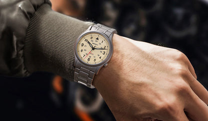 BERNY Titanium Watches for Men Classic Men's Field Watch Easy Read Outdoor Quartz Wristwatch Super Luminous Sapphire 5ATM