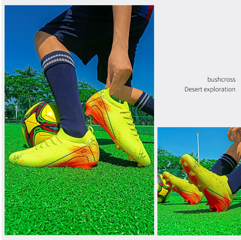 Pánske futbalové kopačky Veľkoobchod Kopačky s klincami Protisklzové tenisky Tréningové futbalové topánky Najvyššia kvalita FG Drop Shipping Unisex pre dospelých