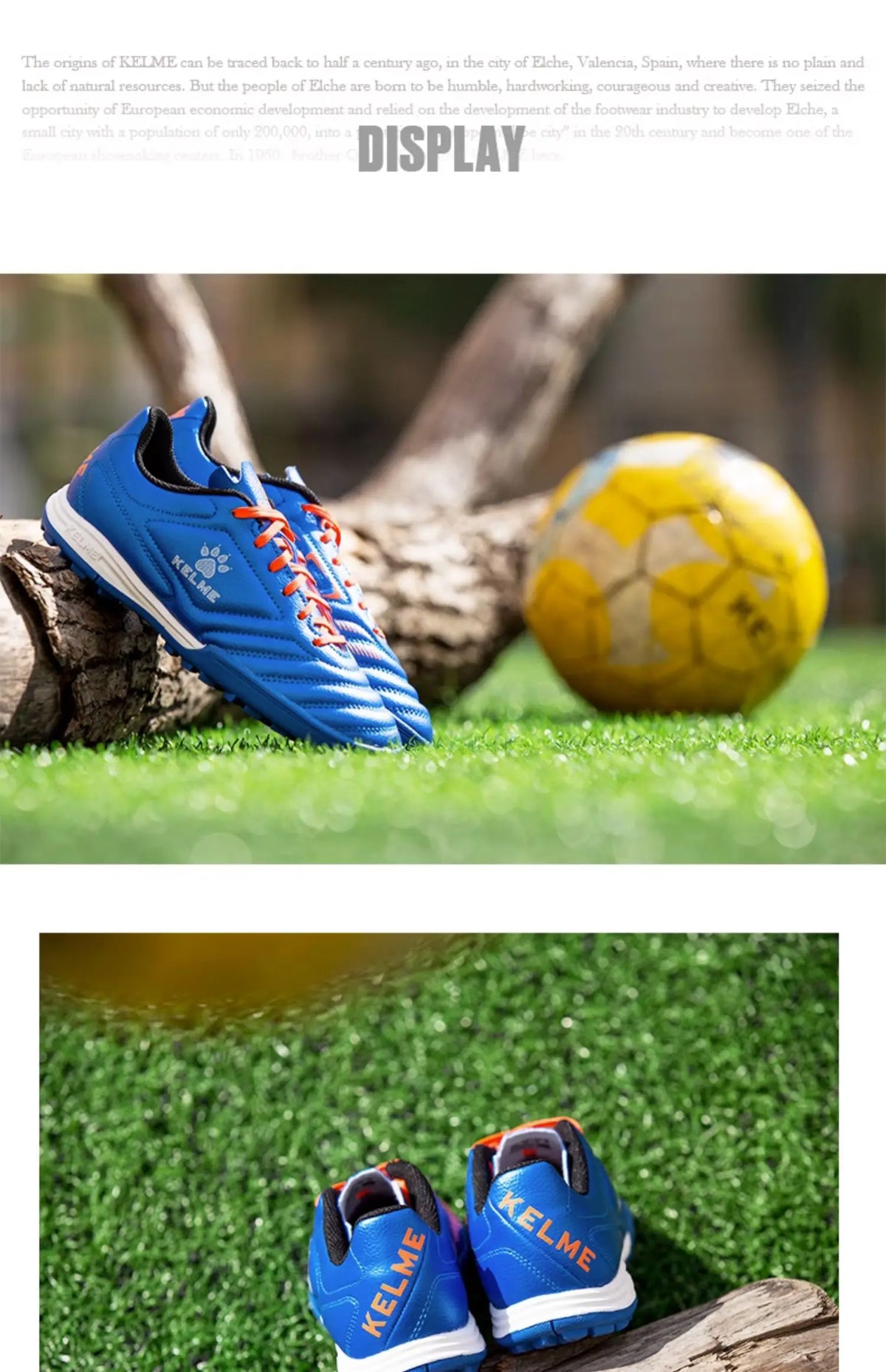 Kelme Tf Broken Nail fodboldsko til voksne og unge – skridsikre fodboldsko til kunstgræs og 5-mands fodbold – sportsfodboldsko