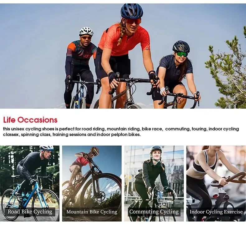 Chaussures de cyclisme pour homme : chaussures de course sur route à fixation automatique, chaussures de sport, chaussures d'entraînement sans crampons ; chaussures de cyclisme pour femme avec crampons SPD