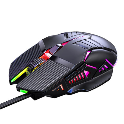 3200 DPI Ergonomic Wired Gaming Mouse, USB Computer Mouse, Gaming RGB Backlit Gamer Mouse, 6 Button LED Silent Mice for PC Laptop
