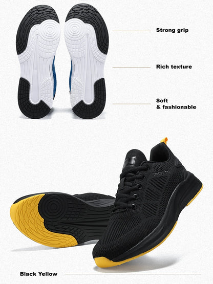 Ténis de corrida para homem da marca Baasploa: ténis casuais de malha, de designer, leves, com atacadores, novos, para desporto ao ar livre e ténis de ténis