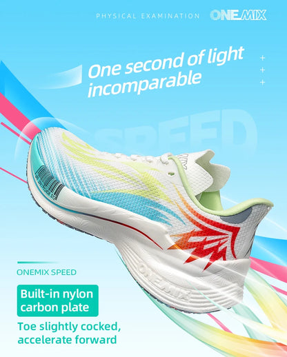 ONEMIX 2025 Scarpe sportive da running uomo donna con piastra in carbonio, traspiranti, ammortizzate, antiscivolo, PB, leggere, a rimbalzo