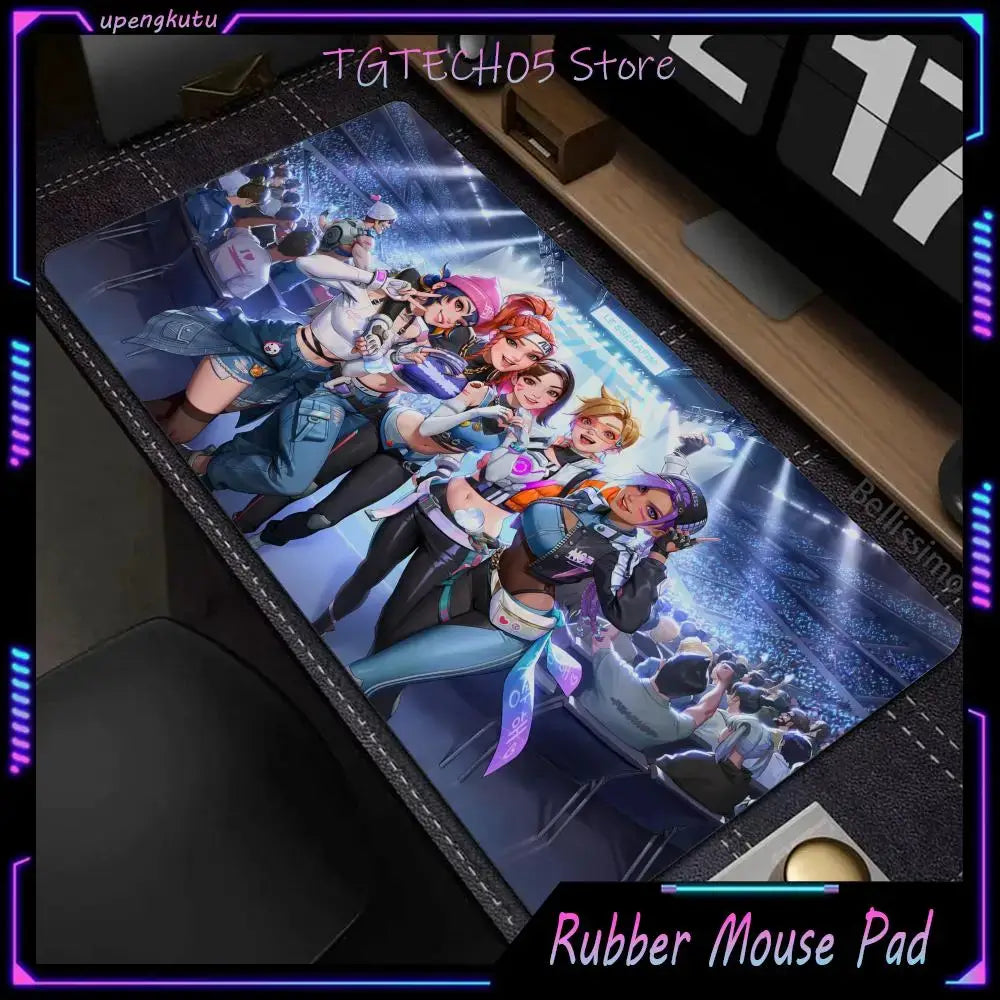 Mouse Pad de birou mare Overwatch pentru PC gaming, covoraș extins pentru tastatură Cute Pink, accesorii gaming pentru laptop, Desk Mat Kawaii HD