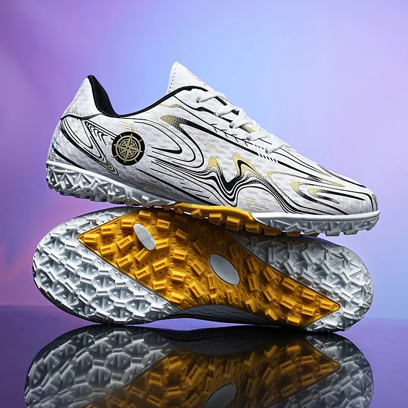 Kids Youth Soccer Cleats Football Shoes Men Non-Slip Breathable Lightweight Training Sneakers Boys Children Football Match Boots
