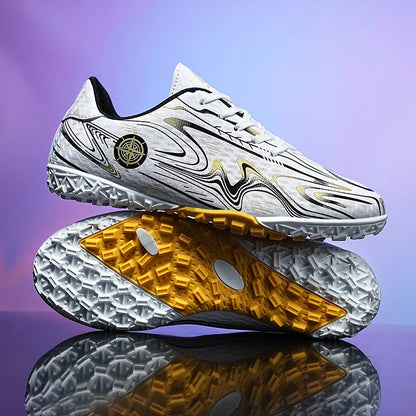 Kids Youth Soccer Cleats Football Shoes Men Non-Slip Breathable Lightweight Training Sneakers Boys Children Football Match Boots