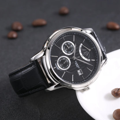BERNY Luxury Automatic Mechanical Watch for Men Calendar Sapphire MIYOTA 9110 Dress Business Wristwatch High-end Men's Watches