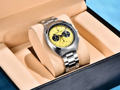 2026Pagani design watch luxury men's quartz watch speed men's chronograph top brand all-steel sapphire diving relógios masculino