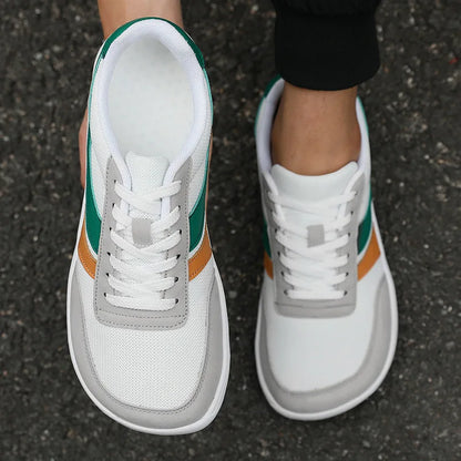 Zapatillas de hombre de puntera ancha, de moda, con suela blanda y horma ancha, calzado informal para exterior, unisex, de malla, tipo «barefoot», tenis de hombre