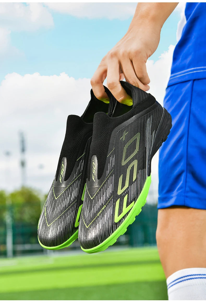 New Men's Soccer Shoes Match Football Boots Sneakers Non-Slip Grass Cleats High-Quality Futsal Indoor Hot-Selling High-Top Outdoor